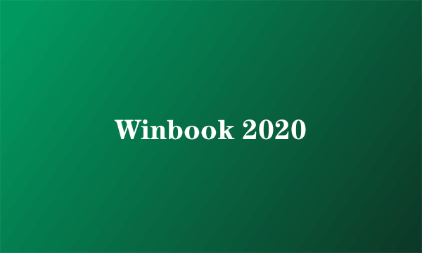 Winbook 2020