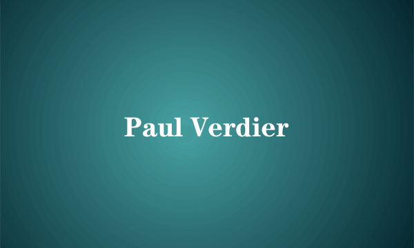 Paul Verdier