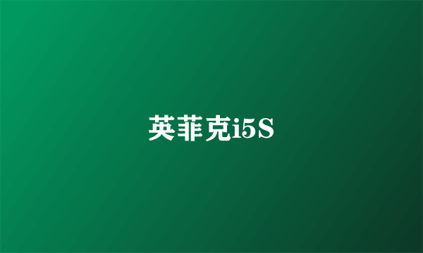 英菲克i5S