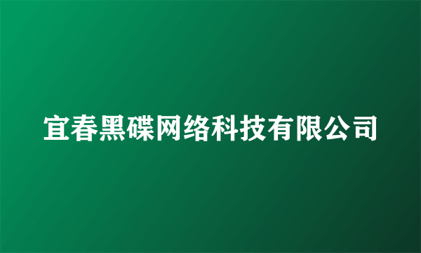 宜春黑碟网络科技有限公司