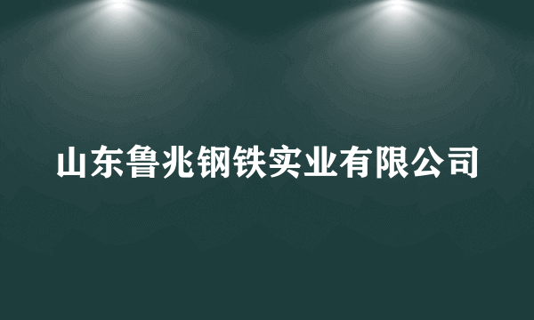 山东鲁兆钢铁实业有限公司