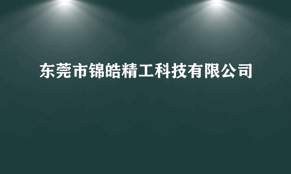 东莞市锦皓精工科技有限公司