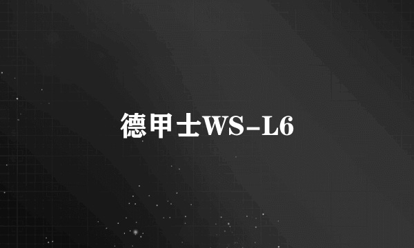 德甲士WS-L6