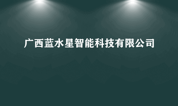 广西蓝水星智能科技有限公司