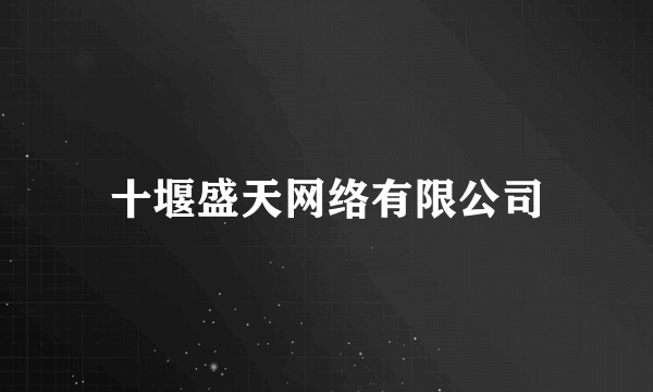 十堰盛天网络有限公司