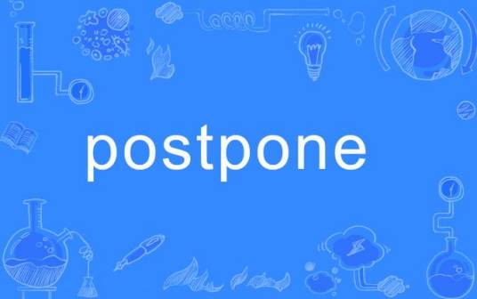 postpone