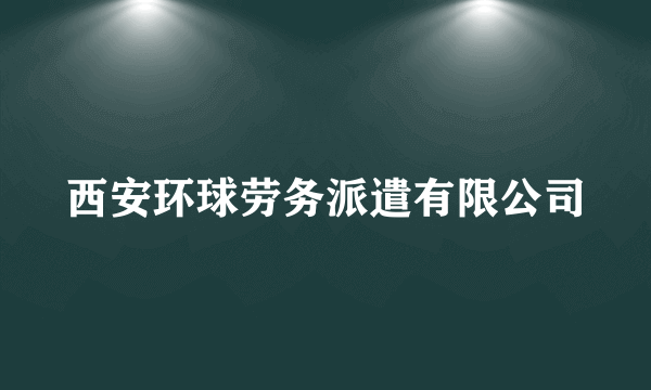 西安环球劳务派遣有限公司