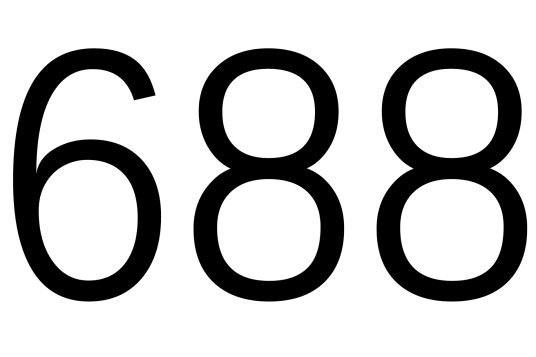 688（位于687和689之间的自然数）