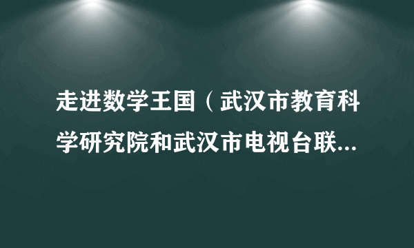 走进数学王国（武汉市教育科学研究院和武汉市电视台联合主办的学生竞赛活动）