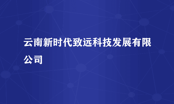 云南新时代致远科技发展有限公司