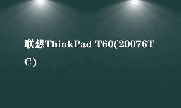 联想ThinkPad T60(20076TC)