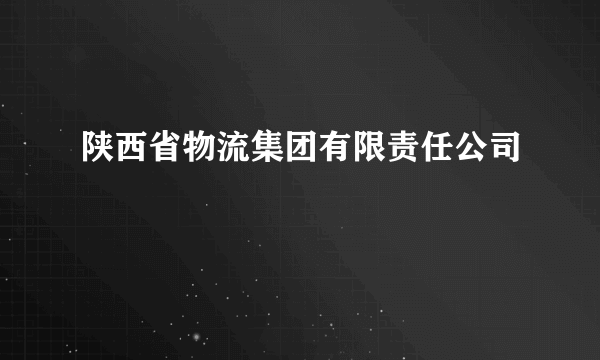 陕西省物流集团有限责任公司