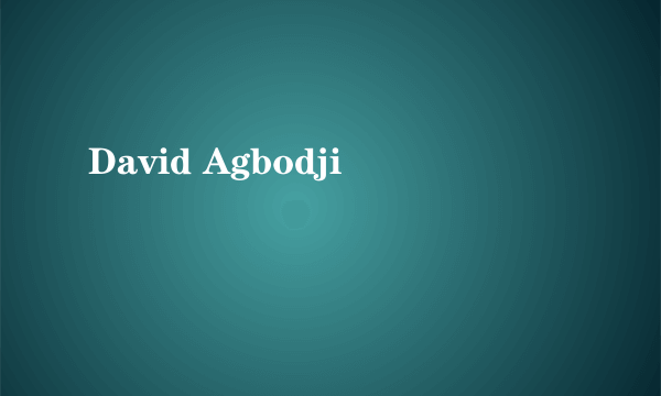 David Agbodji