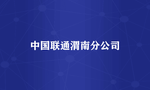 中国联通渭南分公司