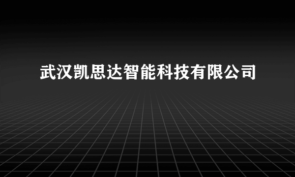 武汉凯思达智能科技有限公司