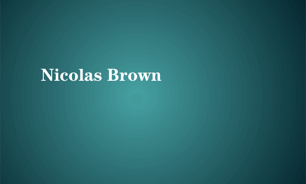 Nicolas Brown