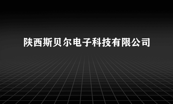 陕西斯贝尔电子科技有限公司