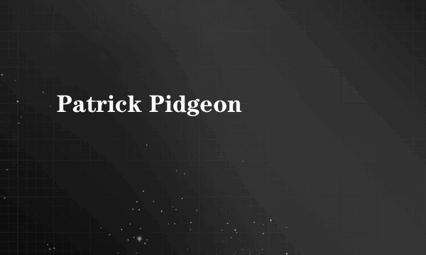 Patrick Pidgeon