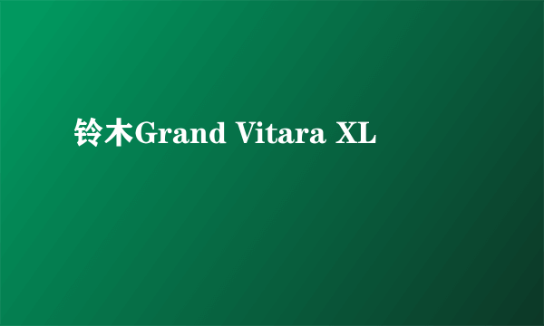 铃木Grand Vitara XL