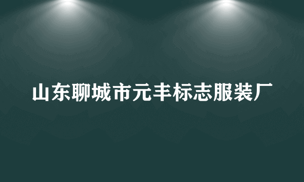 山东聊城市元丰标志服装厂