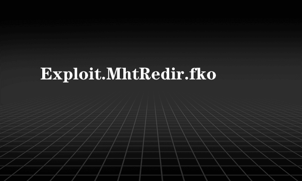 Exploit.MhtRedir.fko