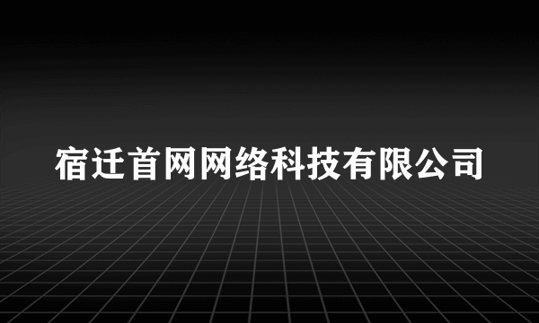 宿迁首网网络科技有限公司