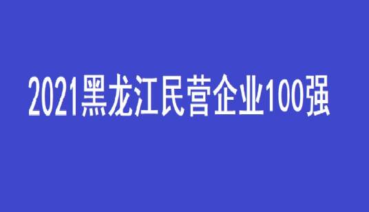 2021黑龙江民营企业100强