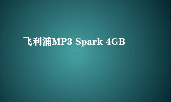 飞利浦MP3 Spark 4GB