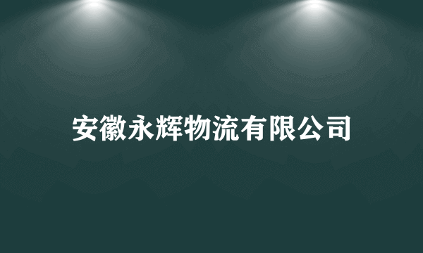 安徽永辉物流有限公司