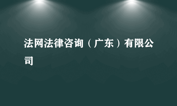 法网法律咨询（广东）有限公司