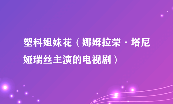 塑料姐妹花（娜姆拉荣·塔尼娅瑞丝主演的电视剧）