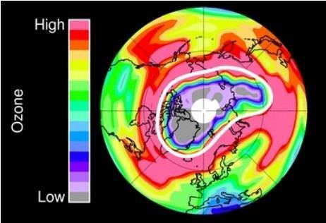 北极臭氧空洞
