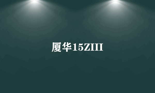 厦华15ZIII