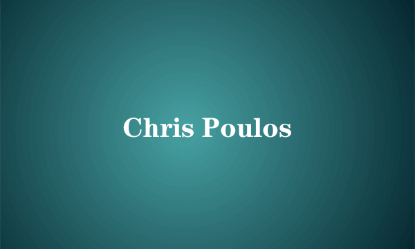 Chris Poulos