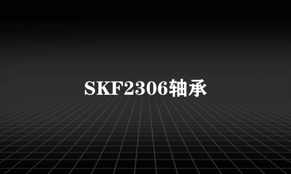 SKF2306轴承