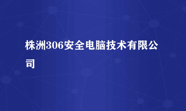 株洲306安全电脑技术有限公司