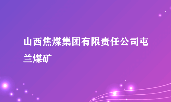 山西焦煤集团有限责任公司屯兰煤矿