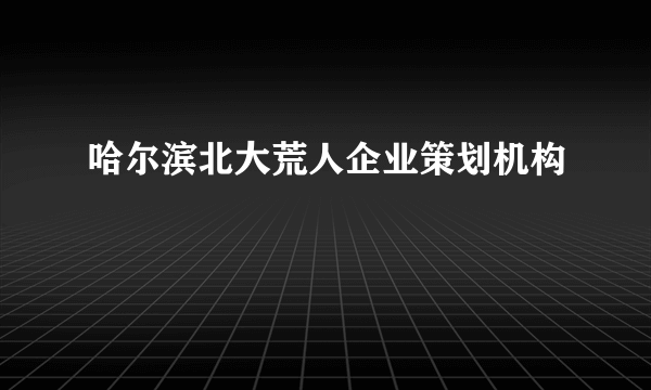 哈尔滨北大荒人企业策划机构