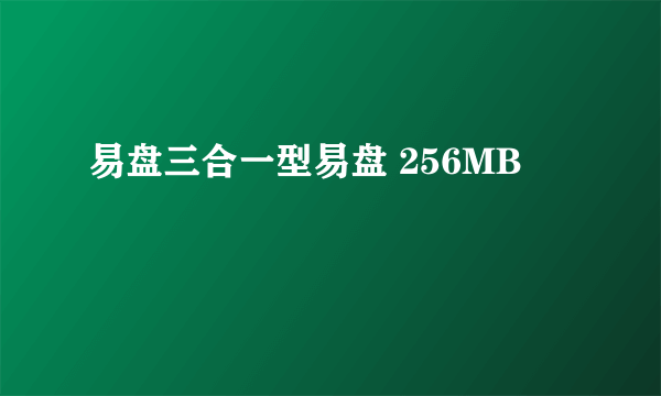 易盘三合一型易盘 256MB