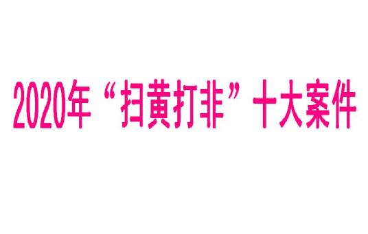 2020年“扫黄打非”十大案件