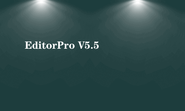 EditorPro V5.5