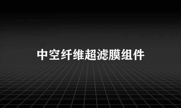 中空纤维超滤膜组件