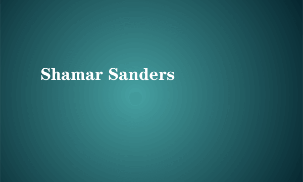 Shamar Sanders