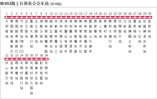 长沙公交W202路