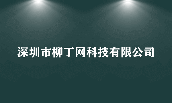 深圳市柳丁网科技有限公司