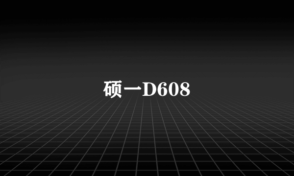 硕一D608