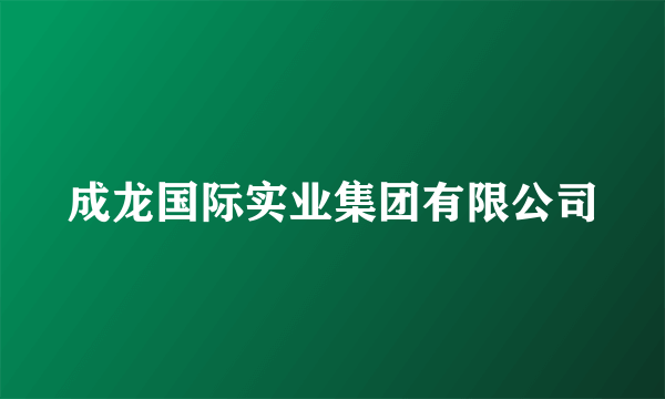 成龙国际实业集团有限公司