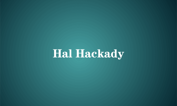 Hal Hackady