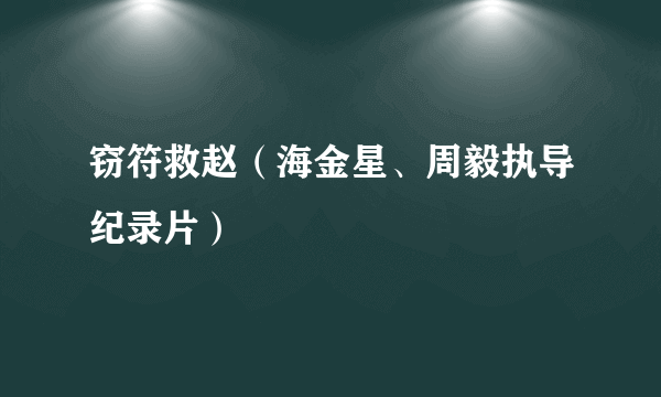 窃符救赵（海金星、周毅执导纪录片）