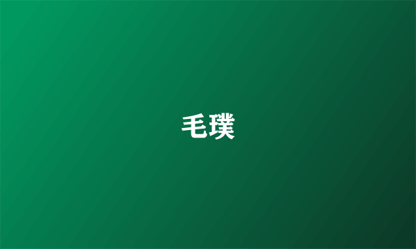 毛璞